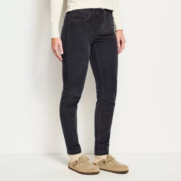 ORVIS STRETCH CORDUROY NATURAL FIT SKINNY LEG PANTS - Picture 1 of 10